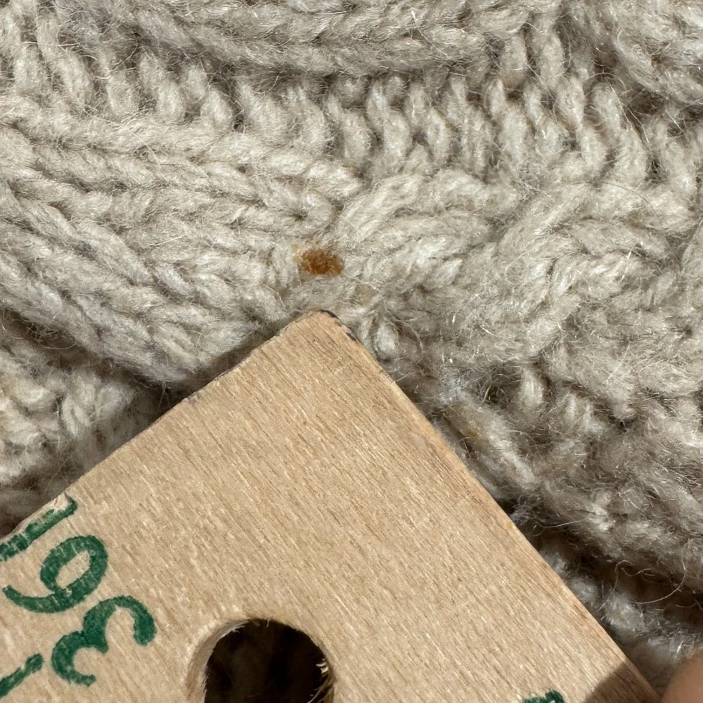 VTG Polo Ralph Lauren Fisherman Hand Knit Camel Hair Cashmere‎ Long Sleeve XL